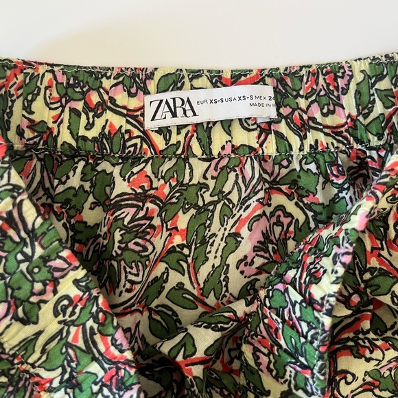 ZARA Tiered Floral Maxi Skirt - Picture 7 of 8